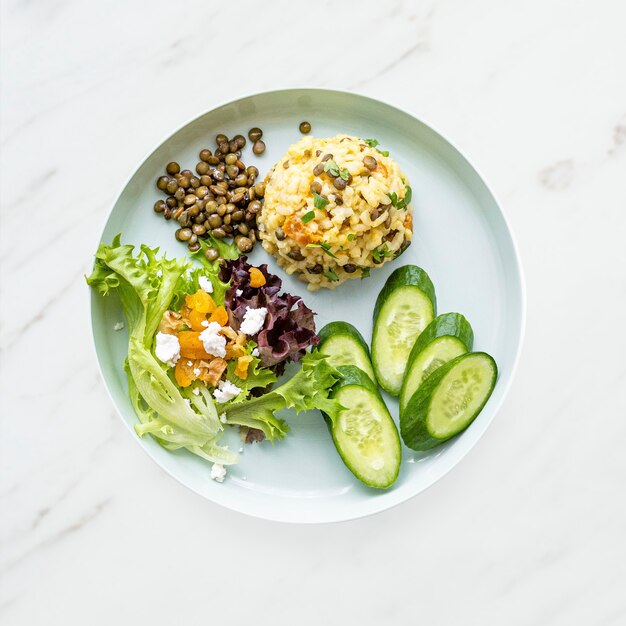 Pranzo sano con risotto alla zucca