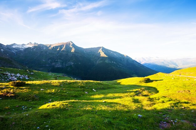 prato dell&#39;altopiano nei Pirenei