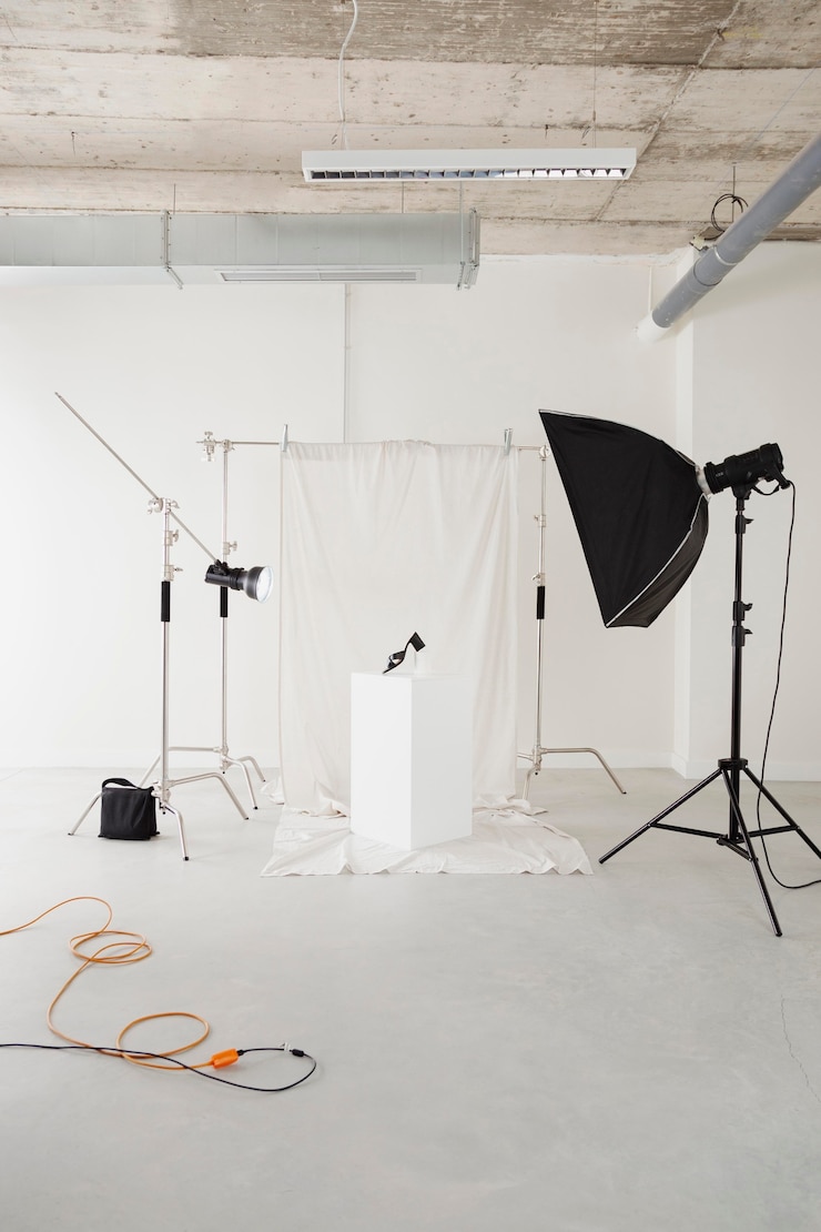 Foto gratuito predisposizione dell'attrezzatura fotografica professionale professional