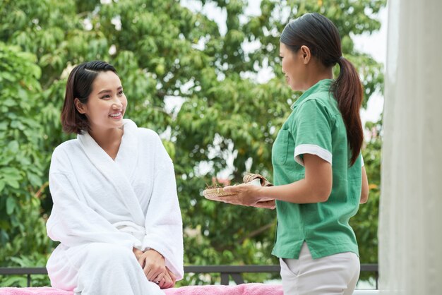 Prepararsi per la spa