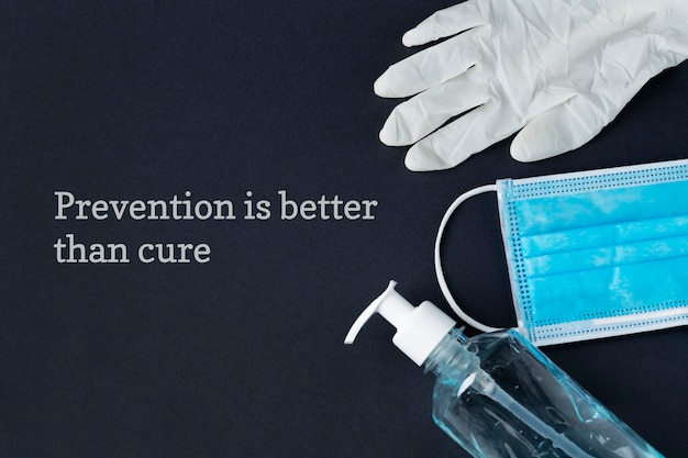 Prevenire è meglio che curare banner pandemia di coronavirus