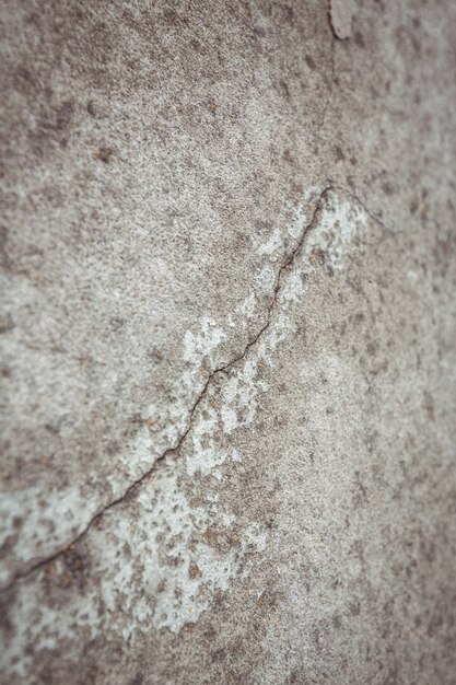 Primo piano del muro di cemento con la crepa