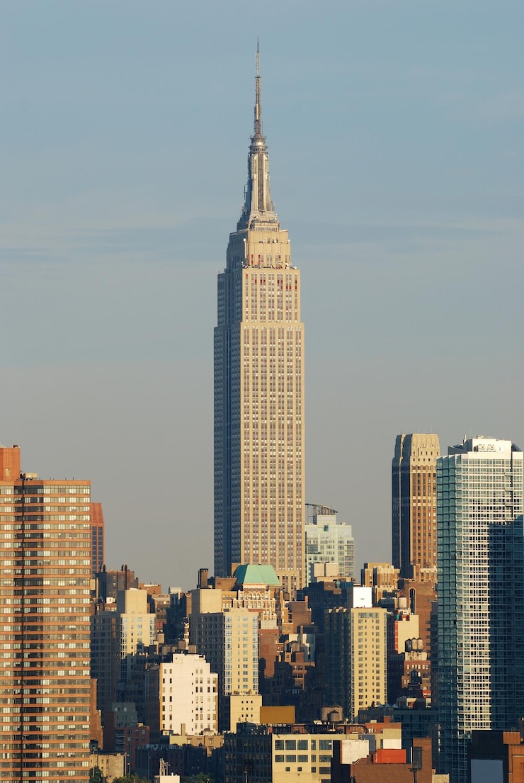Foto gratuito primo piano dell'empire state building manhattan new york city