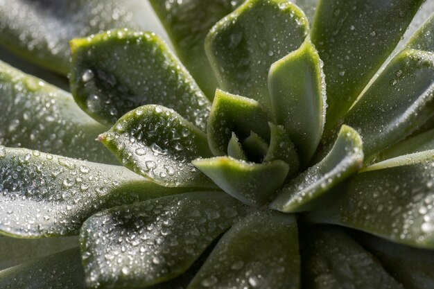 Primo piano di bella pianta verde