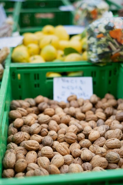 Primo piano su deliziosi generi alimentari