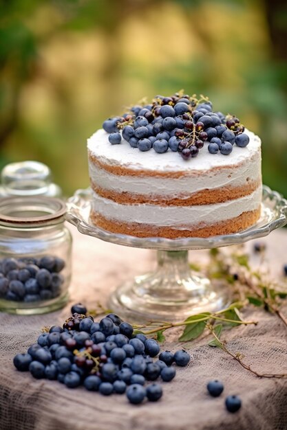 Primo piano su un dessert di fantasia