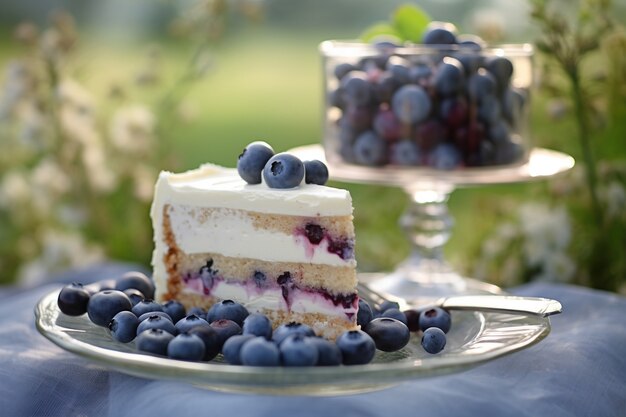 Primo piano su un dessert di fantasia