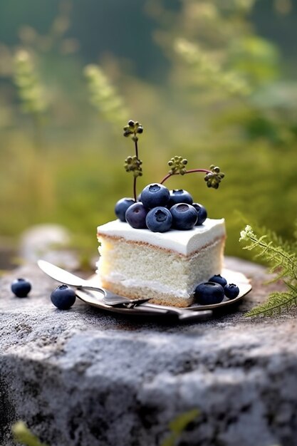 Primo piano su un dessert di fantasia