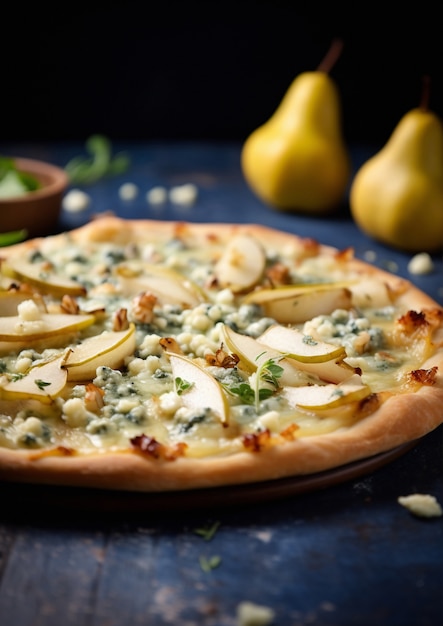 Primo piano su una deliziosa pizza