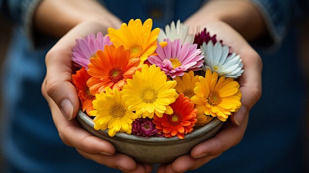 Primo piano sul bellissimo bouquet di fiori