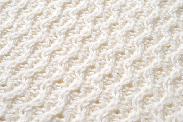 Primo piano sul design della trama di lana