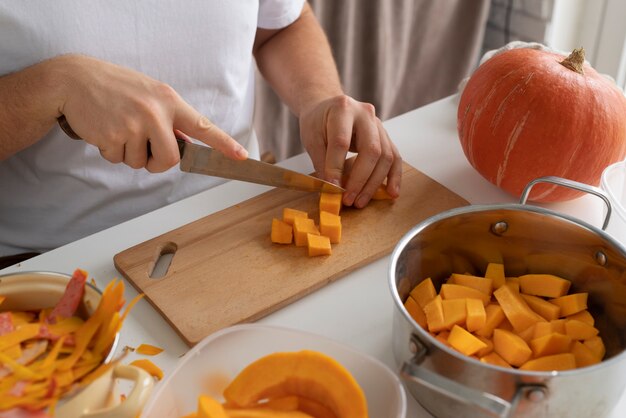 Primo piano sul metodo di conservazione degli alimenti