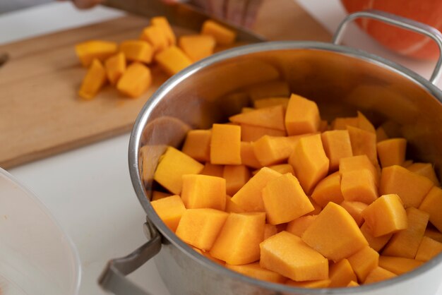 Primo piano sul metodo di conservazione degli alimenti