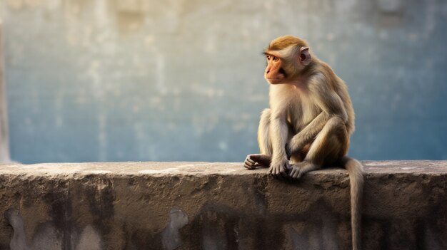 Primo piano sulla scimmia in natura