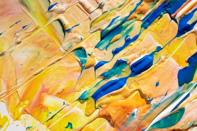 Primo piano sulla struttura della pittura a olio