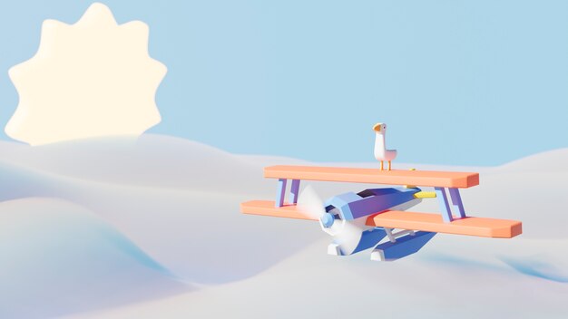 Priorità bassa del fumetto 3d per i bambini