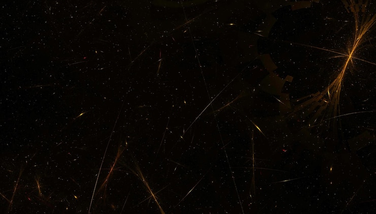 Foto gratuito priorità bassa dell'illustrazione delle particelle di luccichio di polvere dorata