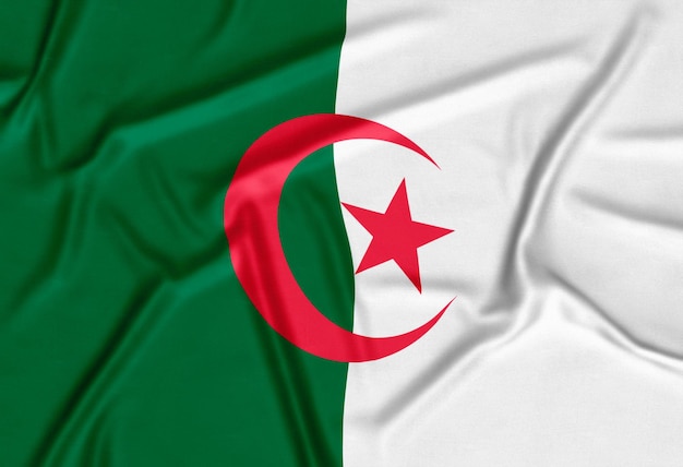 Priorità bassa realistica della bandiera dell'Algeria