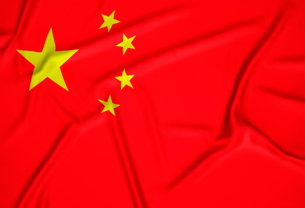 Priorità bassa realistica della bandiera della Cina