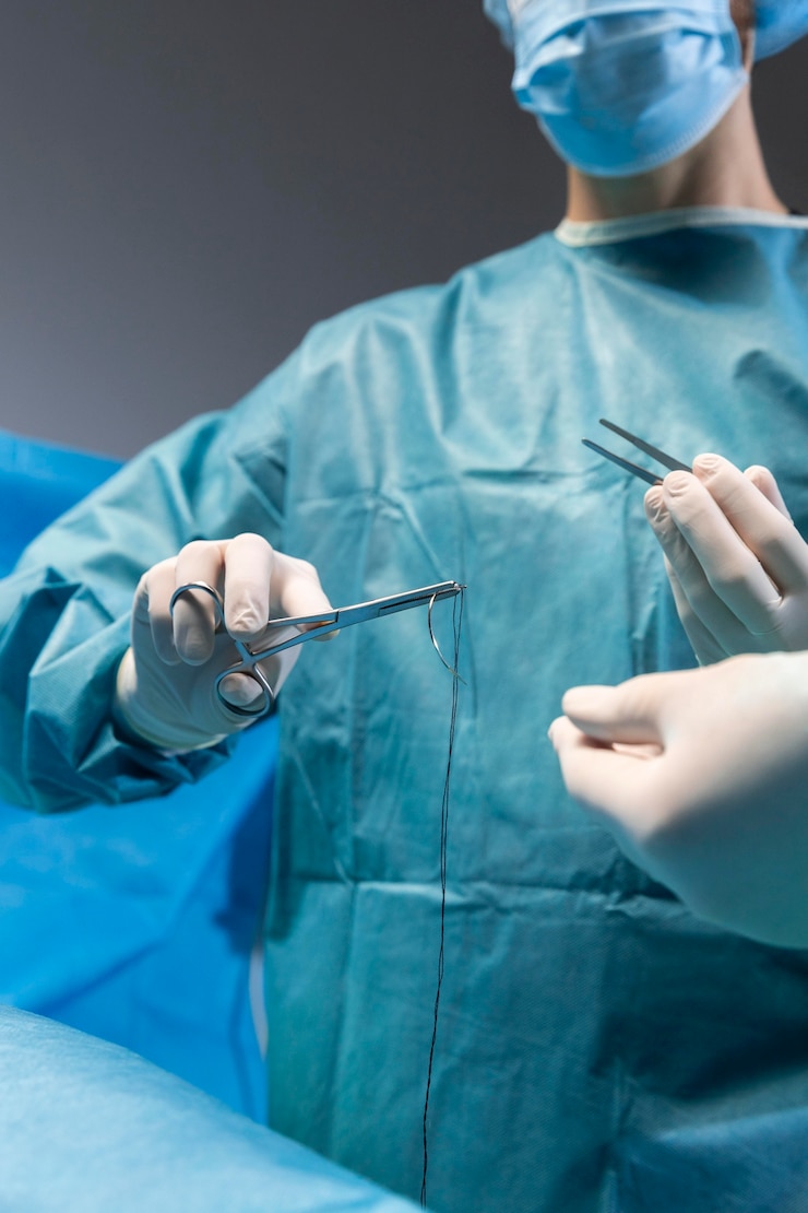 Foto gratuito procedura chirurgica eseguita dal medico
