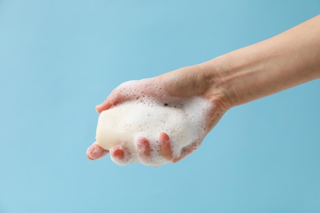 Procedure di bellezza della spa del sapone e concetto di cura della pelle