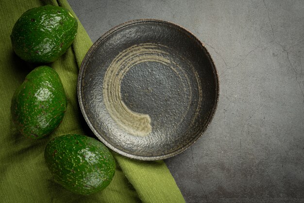 Prodotti di avocado a base di avocado Concetto di nutrizione alimentare.