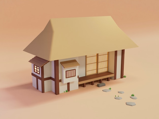 Progettazione del rendering 3d della casa