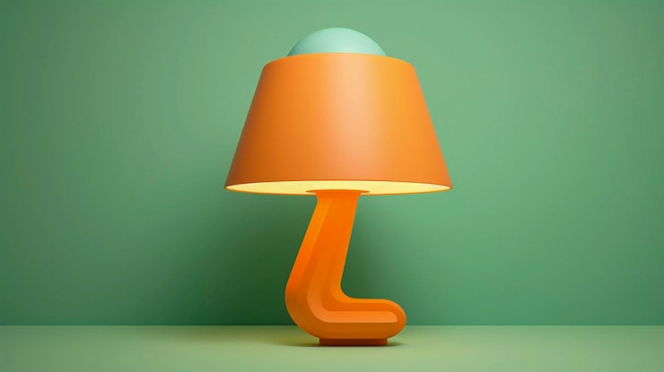 Foto gratuito progettazione di lampade di luce d'arte digitale