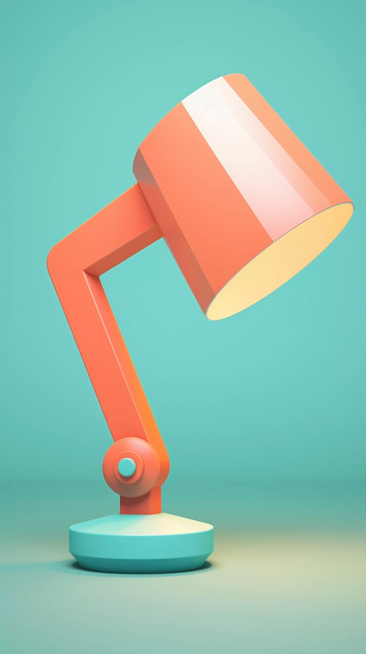 Foto gratuito progettazione di lampade di luce d'arte digitale