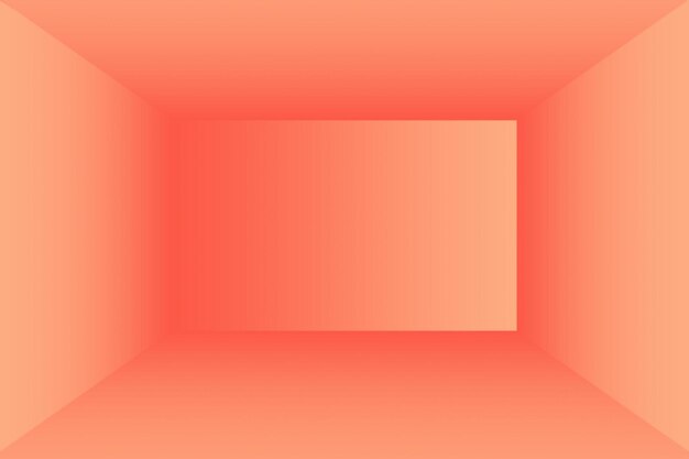 Progettazione di layout di sfondo arancione astratto, studio, camera, modello web, relazione aziendale con colore sfumato del cerchio liscio.
