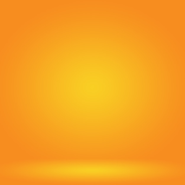 Progettazione di layout di sfondo arancione liscio astratto, studio, camera, modello web, relazione aziendale con colore sfumato del cerchio liscio