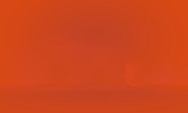 Progettazione di layout di sfondo arancione liscio astratto, studio, camera, modello web, relazione aziendale con colore sfumato del cerchio liscio.