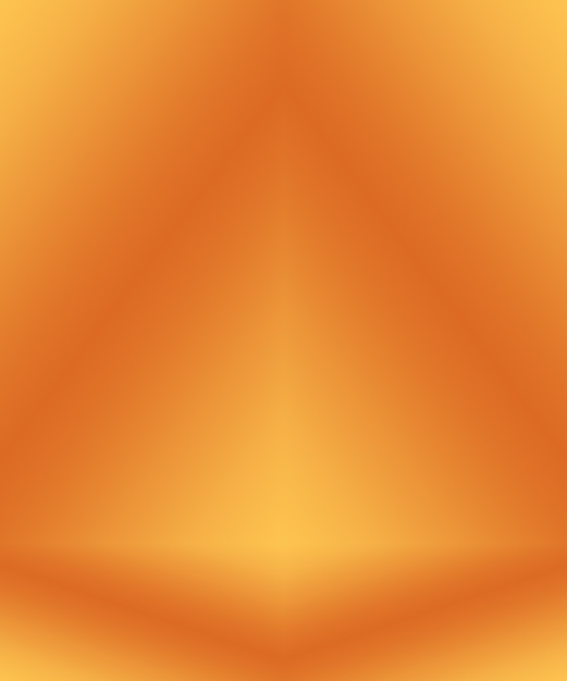 Progettazione di layout di sfondo arancione liscio astratto, studio, stanza, modello web, relazione aziendale con colore sfumato del cerchio liscio
