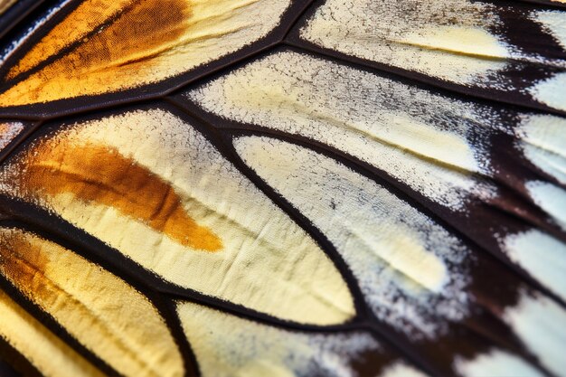 Prossimo piano bellissima ala di farfalla