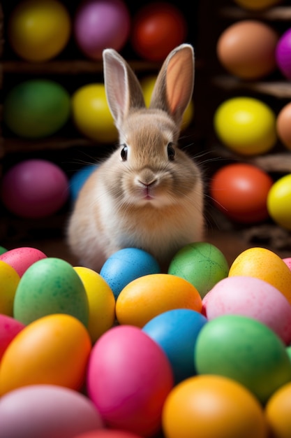 Prossimo piano sul coniglietto di Pasqua