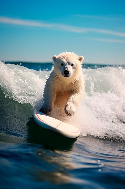 Prossimo piano sul surf degli orsi