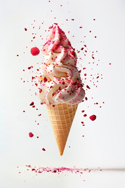 Pubblicità di dessert con gelato