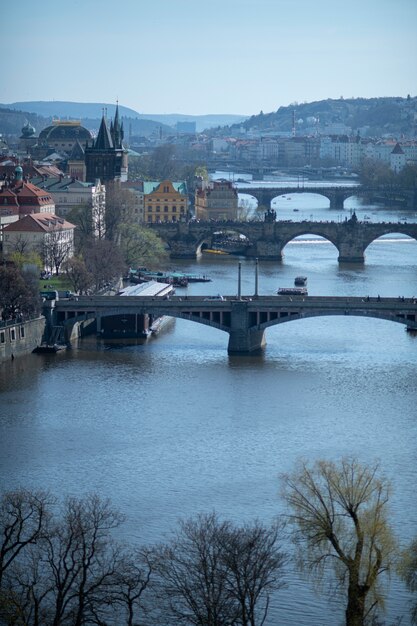 Pulisci le strade della città di Praga