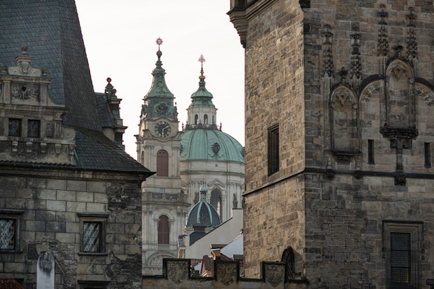 Pulisci le strade della città di Praga