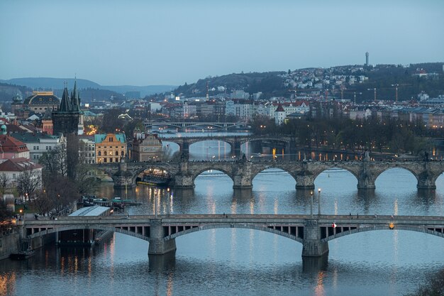 Pulisci le strade della città di Praga