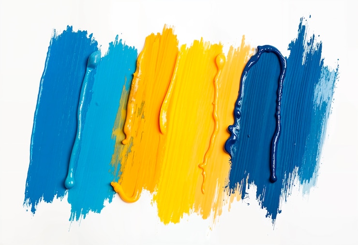 Foto gratuito punti di colore artistici isolati