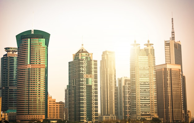 Quartiere degli affari di Shanghai Lujiazui