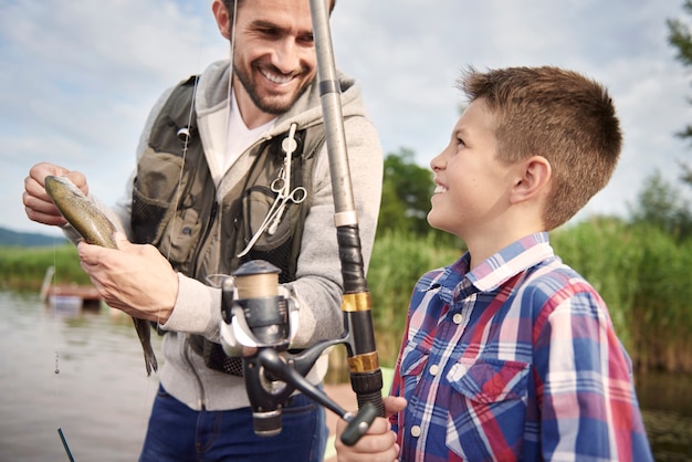 Questo è il nostro primo pesce della stagione