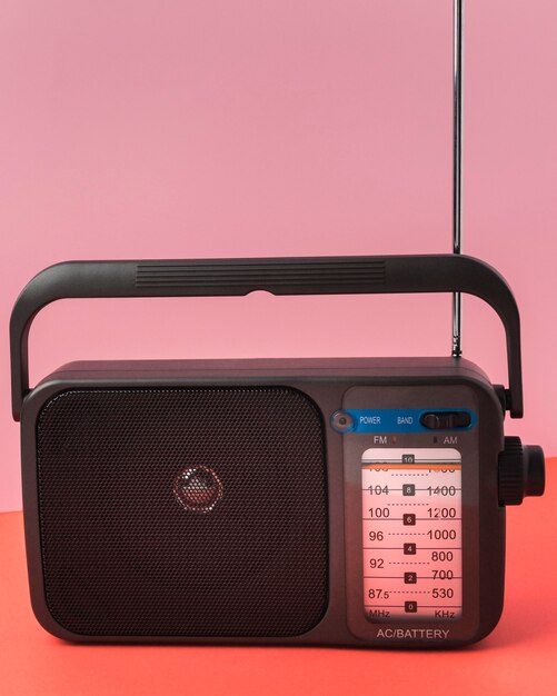Radio retrò vista frontale