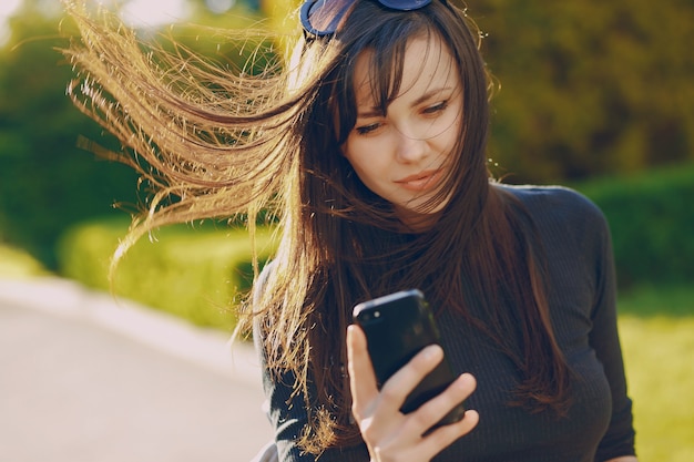 ragazza in città