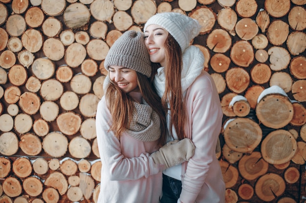 ragazza in inverno