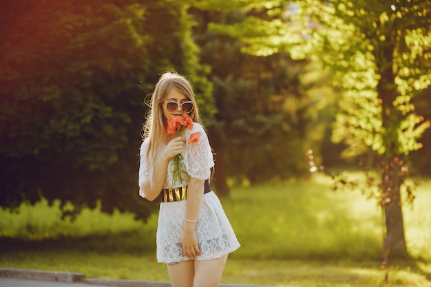 ragazza nel parco