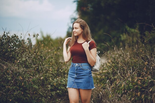 ragazza nel parco