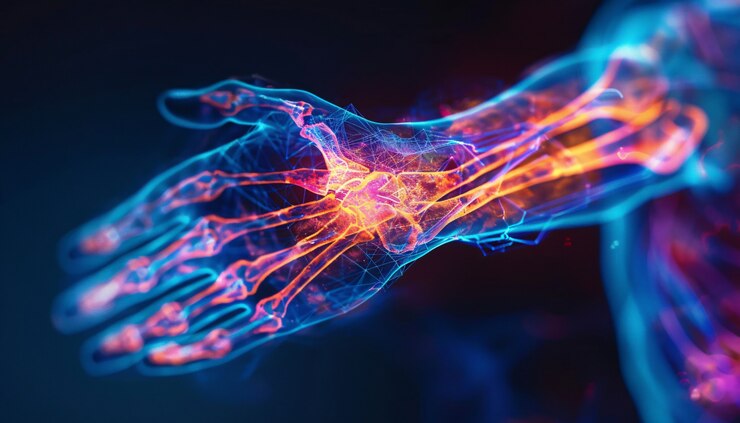Foto gratuito raggi x con colori al neon