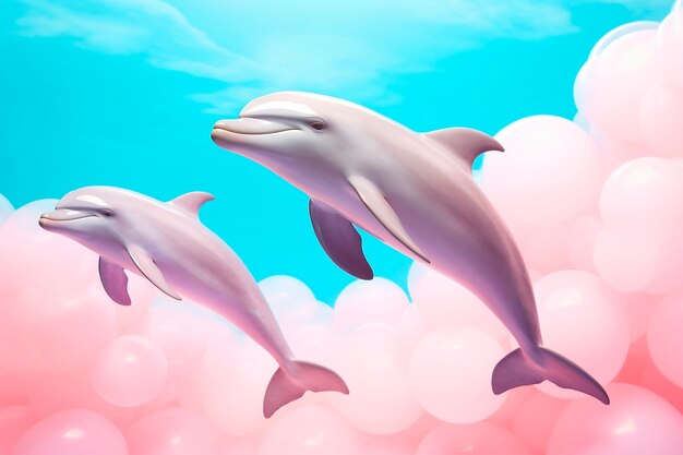 Rendering 3D del delfino